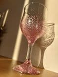Gill's Wine Glass 'Girly' Pink & Sparkle