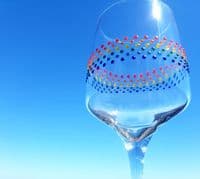Gill's Wine Glass 'The Rainbow'