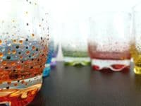 Hand Painted Colourful Glass Tumblers