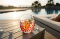 Hand Painted Glass Tumbler 'Poppy'