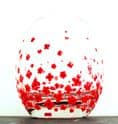 Hand Painted Glass Tumbler 'Poppy'