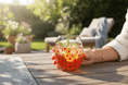 Hand Painted Glass Tumbler 'Poppy'