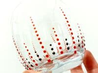 Hand Painted Glass Tumbler 'The Crown'