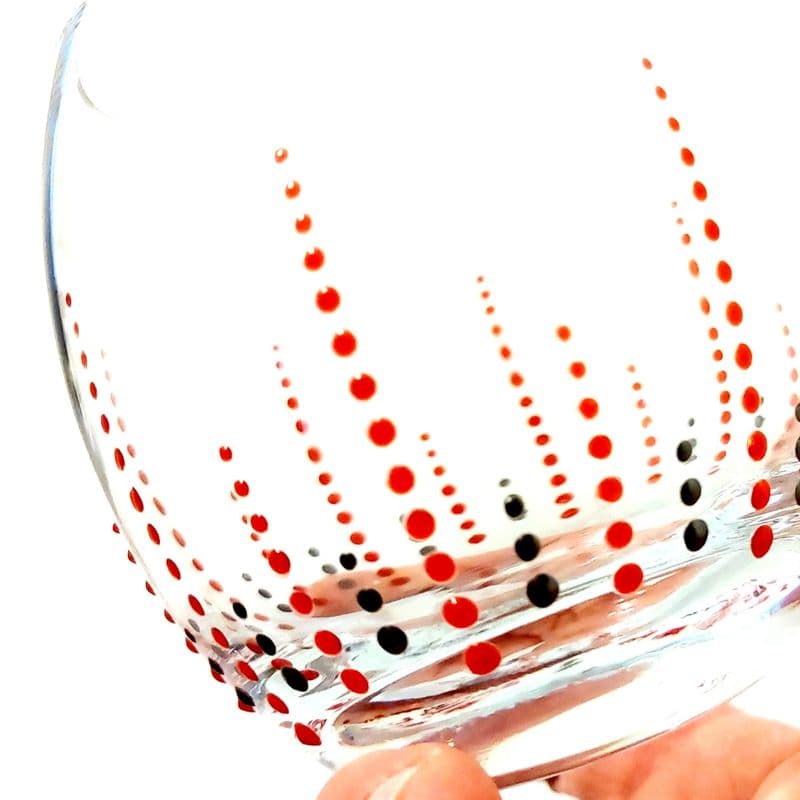 Hand Painted Glass Tumbler 'The Crown'