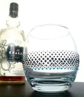 Hand Painted Glass Tumbler 'The Ring'