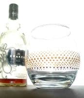 Hand Painted Glass Tumbler 'The Ring'