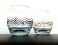 Hand Painted Glass Tumbler 'The Ring'