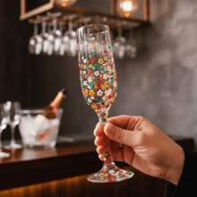 Hand Painted Glassware - Champagne Glasses