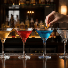 Hand Painted Glassware - Cocktail Glasses