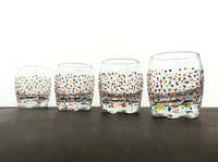 Hand Painted Multi Dot Shot Glasses