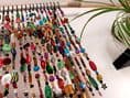 Handmade Bohemian Beaded Curtain Valance, Sun Catcher