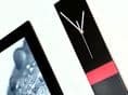 Long Slim Handmade Modern Black/Red Wall Clock