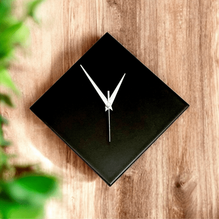 Minimalist Black Diamond Wall Clock