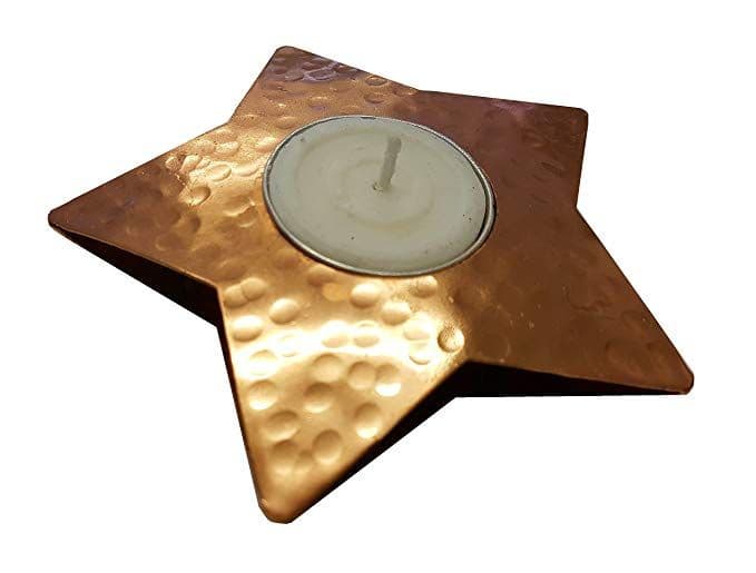 Small Metal Star Tea Light Holder
