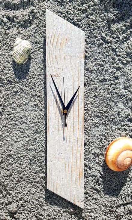 Wood Look Asymmetric Wall Clock 45cm