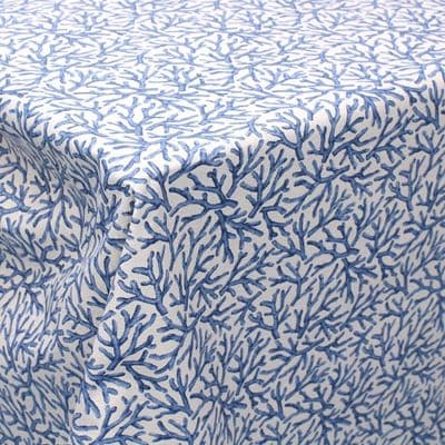 Acrylic Coated Fabric Coral Azure Blue