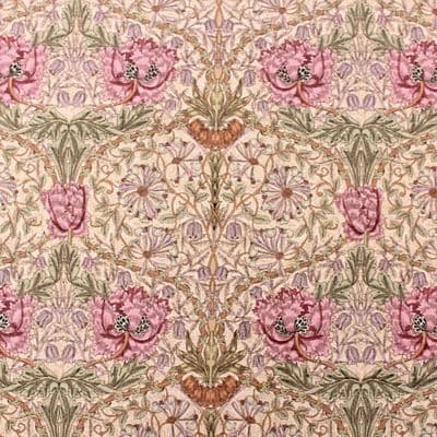 Cotton Fabric William Morris Honeysuckle Rose