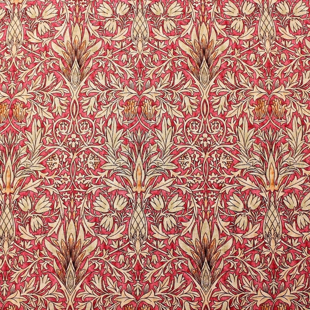 Cotton Fabric William Morris Snakeshead Wine cotton-fabric-william-morris-snakeshead-wine