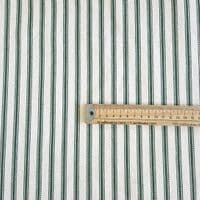 Cotton Ticking Upholstery Fabric Bottle Green
