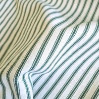 Cotton Ticking Upholstery Fabric Bottle Green
