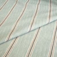 Double Width Cotton Linen Fabric Sageberry Dot Stripe