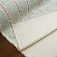 Double Width Cotton Linen Fabric Sageberry Dot Stripe