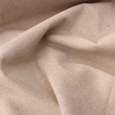 Double Width Linen Look Fabric - Plain Natural