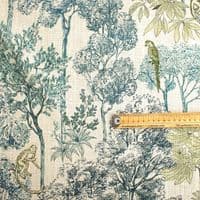 Double Width Viscose Linen Fabric - Botanical Canopy