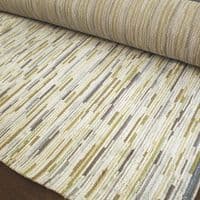 Fire Retardant Jacquard Velvet Upholstery Fabric Stripes  - Green