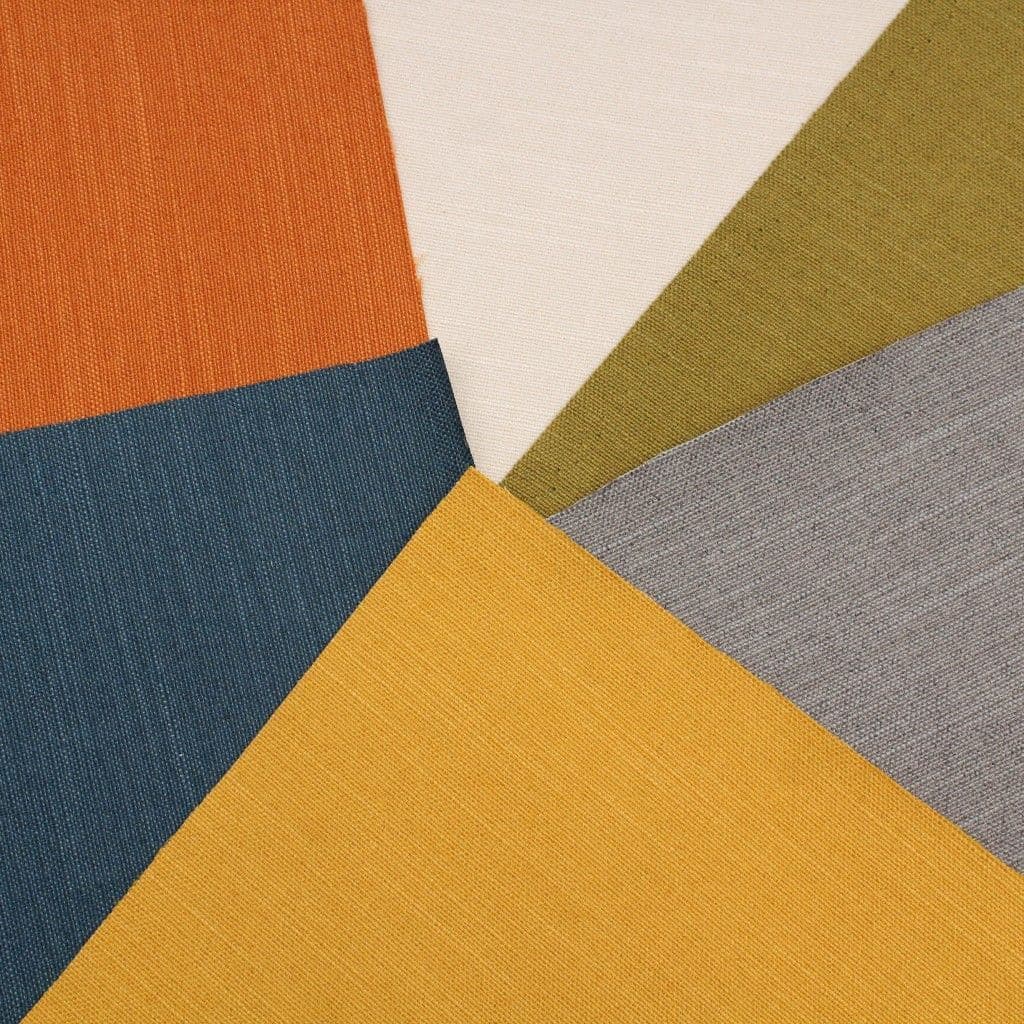 Fire Retardant Recycled Polyester Upholstery Fabric Mustard Yellow