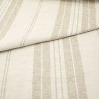 French Farmhouse Hemp Stripe Fabric – Natural