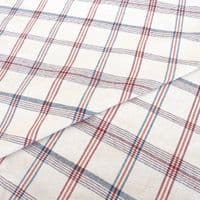 French Washed Cotton Fabric -  Farmhouse Check
