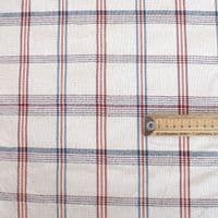 French Washed Cotton Fabric -  Farmhouse Check