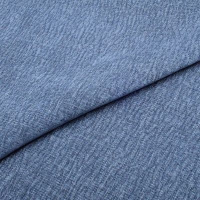 Harbour Denim  Heavy Duty Faux Linen Upholstery Fabric