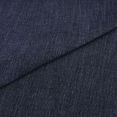 Harbour Ink Blue Heavy Duty Faux Linen Upholstery Fabric