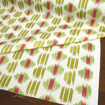 iLIV Bandhani Cotton Fabric - Carmine
