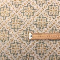 iLiv Goa Turmeric Luxury Woven Mosaic Upholstery Fabric
