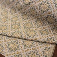 iLiv Goa Turmeric Luxury Woven Mosaic Upholstery Fabric