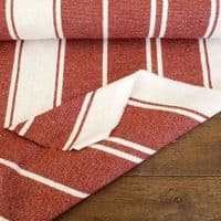 iLiv Lynton Rosewood – Rustic Raised Woven Stripe Fabric