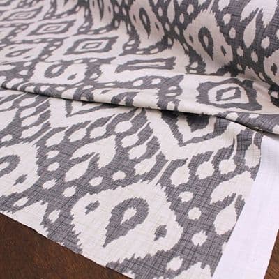 iLIV Marrakech Anthracite Grey Cotton Fabric
