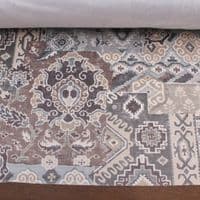 iLIV Patchwork Kilim Velvet Fabric - Chalet Glacier