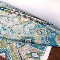 iLIV Patchwork Kilim Velvet Fabric - Chalet Mineral