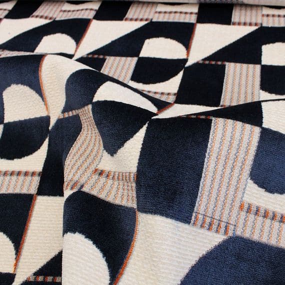 iLIV Tetra Midnight Velvet Fabric