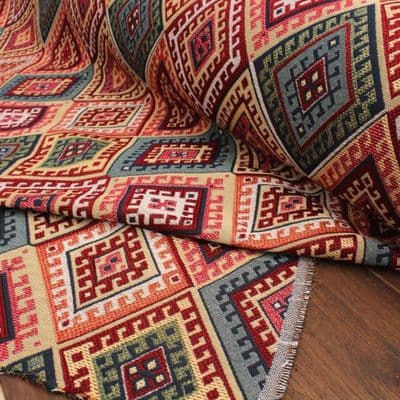 Jacquard Tapestry Fabric Aztec