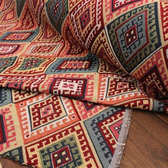 Jacquard Tapestry Fabric Aztec