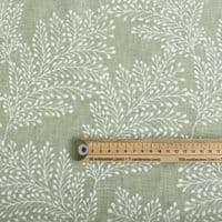 Kensington Sage Leaf Jacquard Woven Polyester Cotton Fabric