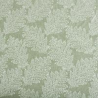 Kensington Sage Leaf Jacquard Woven Polyester Cotton Fabric