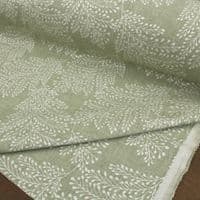Kensington Sage Leaf Jacquard Woven Polyester Cotton Fabric