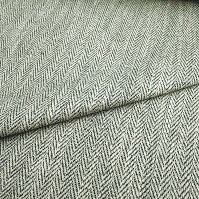 Lenson Herringbone Upholstery Fabric - Eden Green
