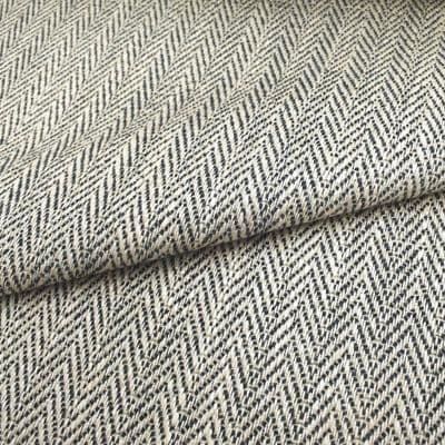 Lenson Herringbone Upholstery Fabric - Indigo Blue